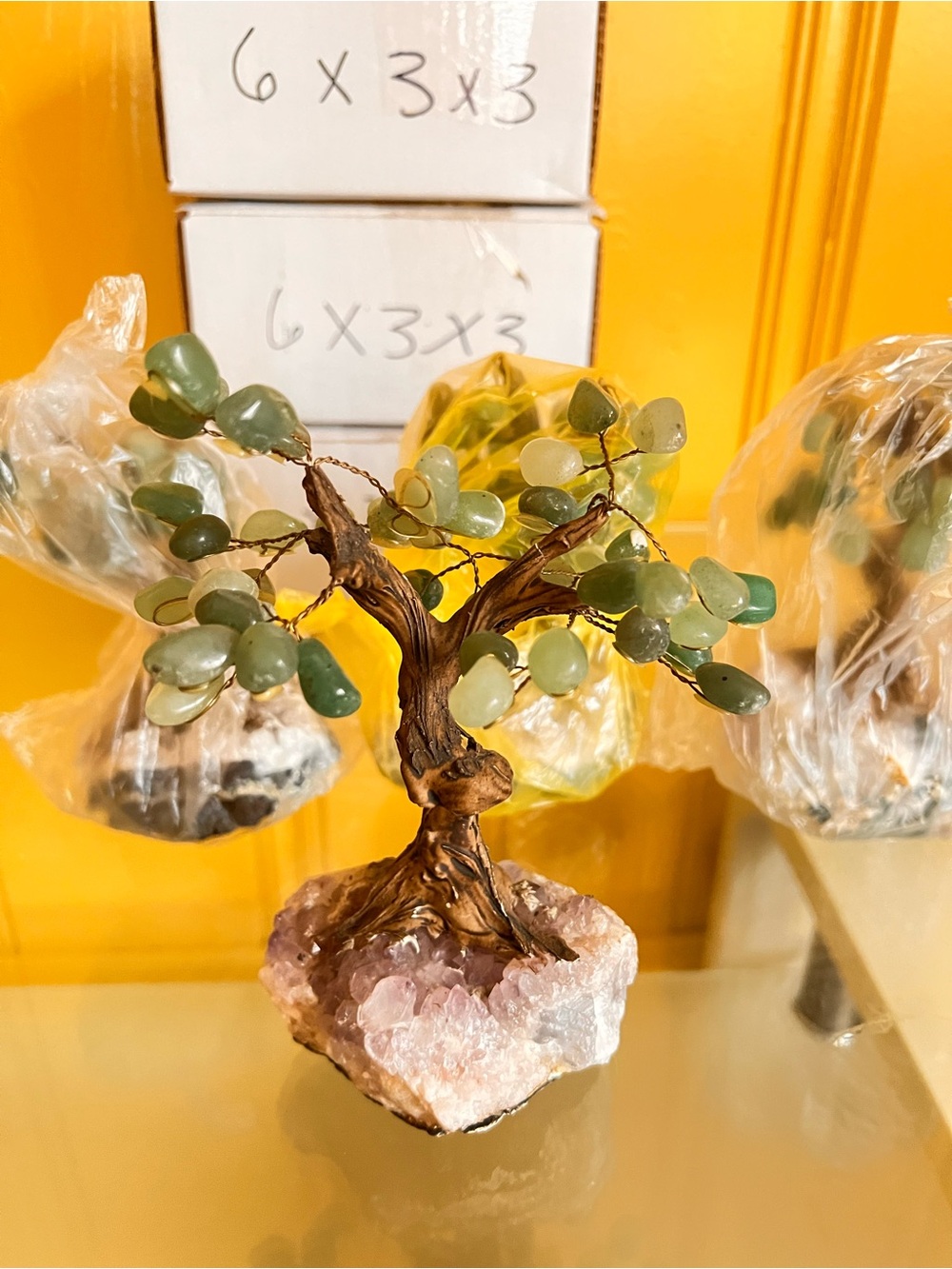 16-Branch Green Aventurine Amethyst Tree - Picture 1 of 8